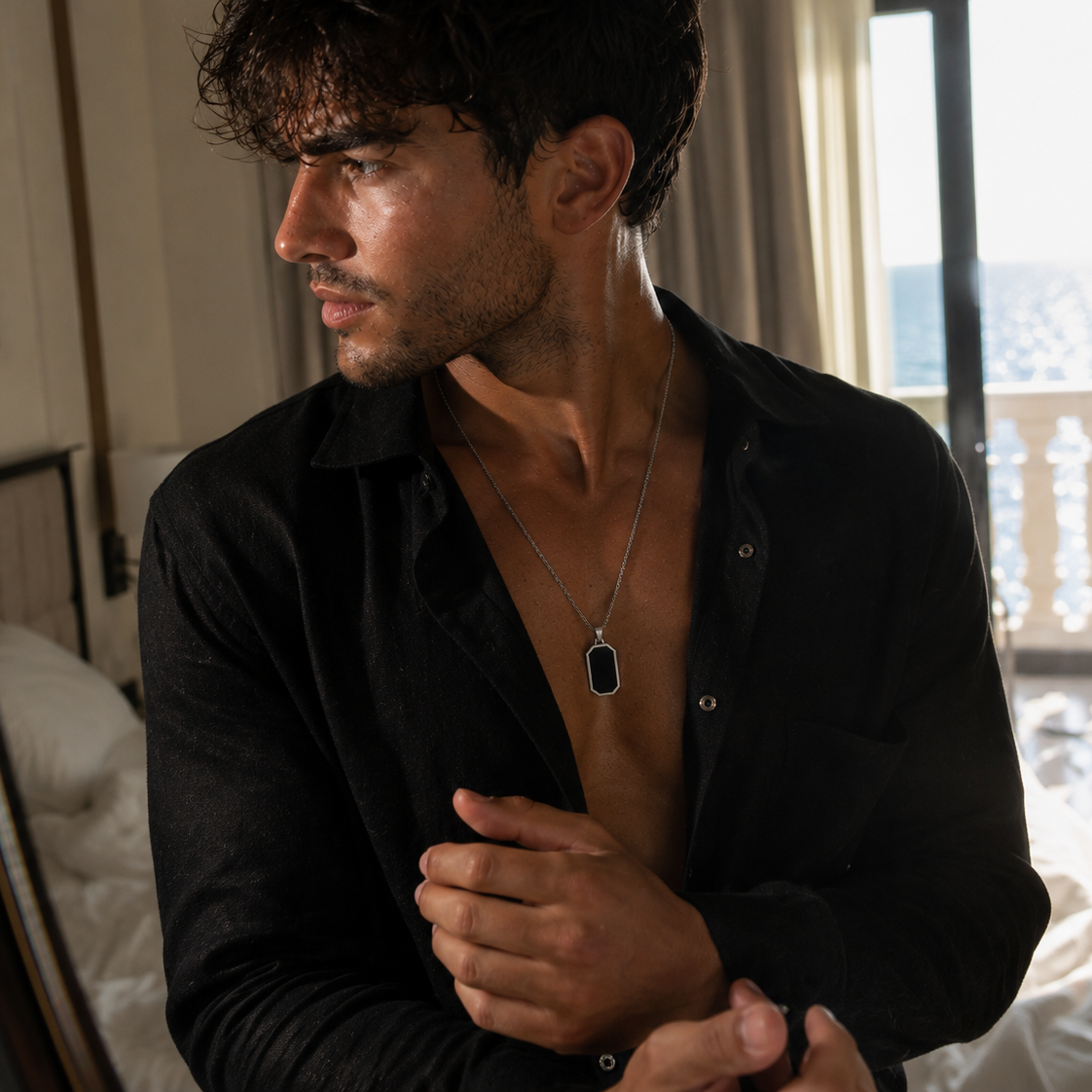 Ryan Onyx Necklace — שרשרת אוניקס